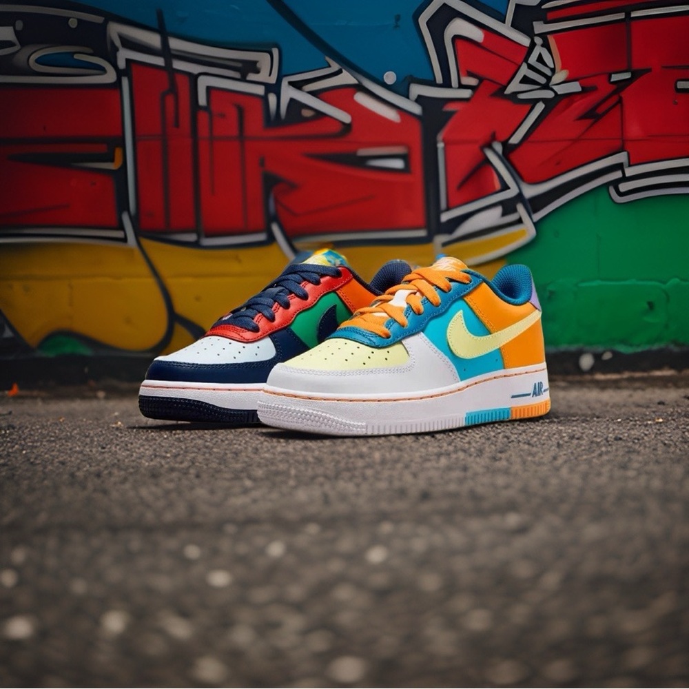 Nike Air Force 1 LV8 (GS) Shoes "What the AF1" MultiColor FQ8368-902